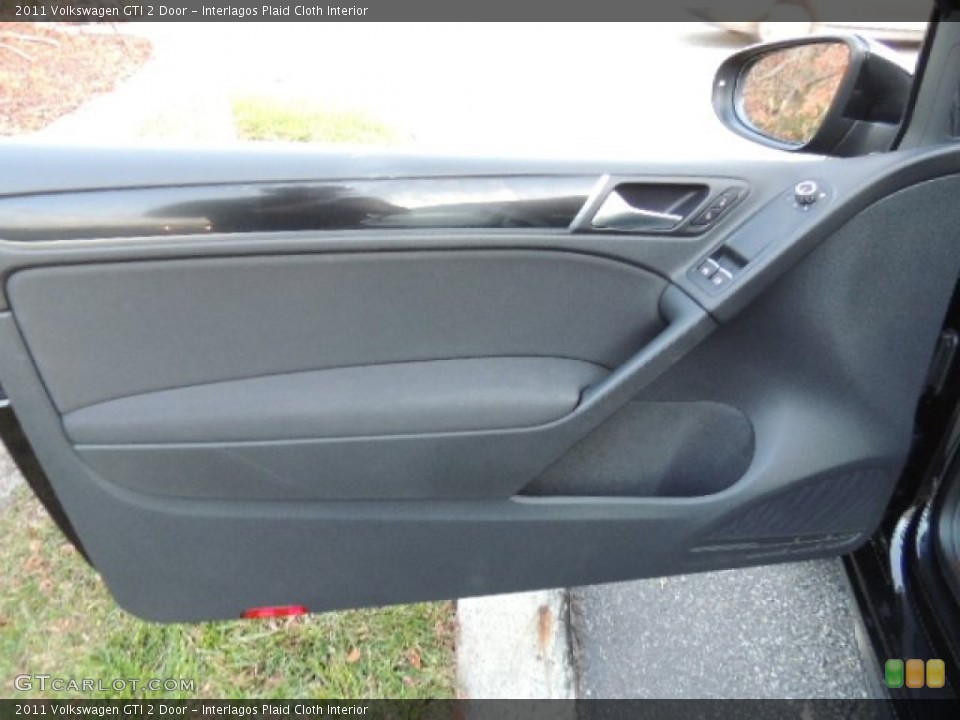 Interlagos Plaid Cloth Interior Door Panel for the 2011 Volkswagen GTI 2 Door #79377703