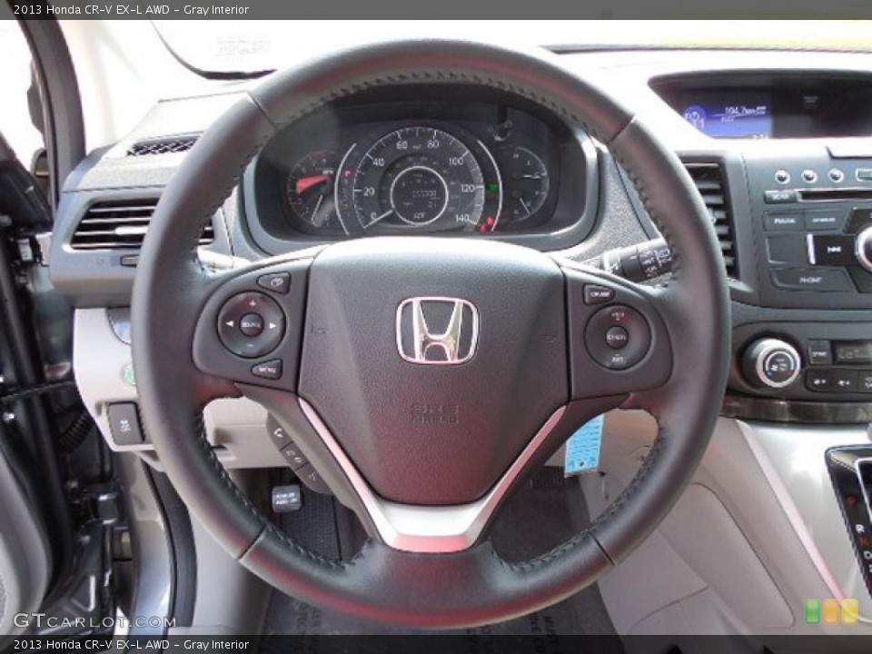 Gray Interior Steering Wheel for the 2013 Honda CR-V EX-L AWD #79378195