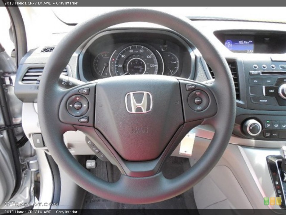 Gray Interior Steering Wheel for the 2013 Honda CR-V LX AWD #79378618