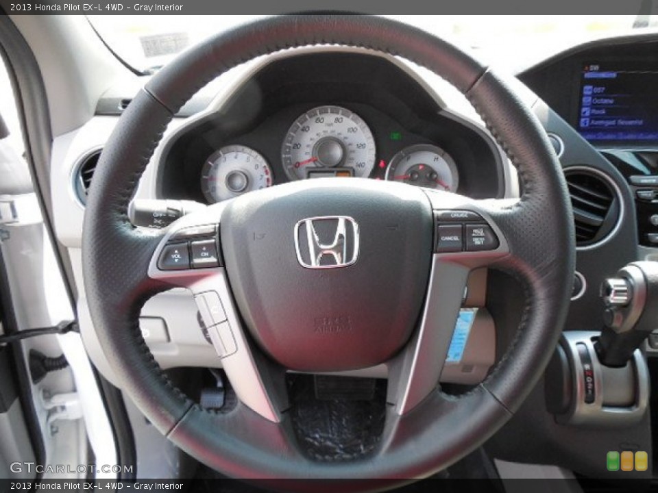 Gray Interior Steering Wheel for the 2013 Honda Pilot EX-L 4WD #79378985