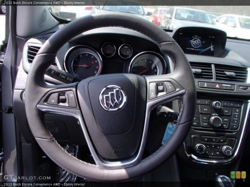 Ebony Interior Steering Wheel for the 2013 Buick Encore Convenience AWD #79379936