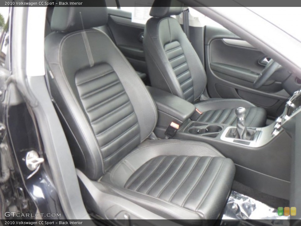 Black Interior Front Seat for the 2010 Volkswagen CC Sport #79382634