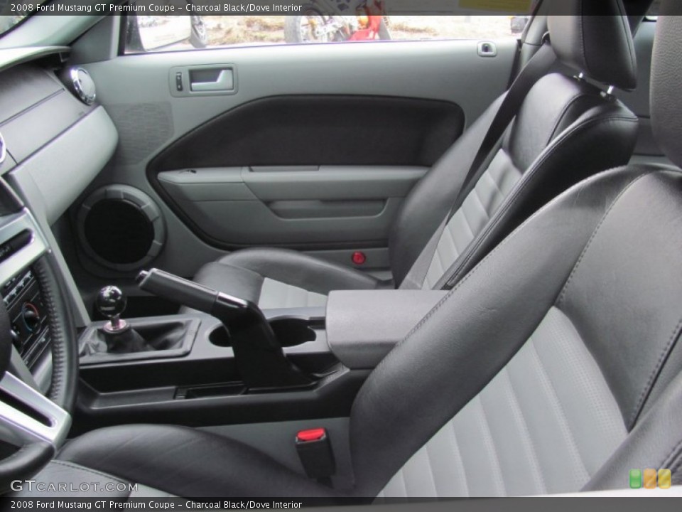 Charcoal Black/Dove Interior Photo for the 2008 Ford Mustang GT Premium Coupe #79383511