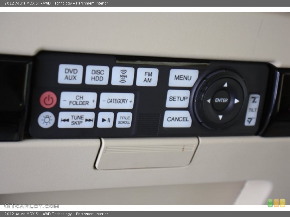 Parchment Interior Entertainment System for the 2012 Acura MDX SH-AWD Technology #79384021