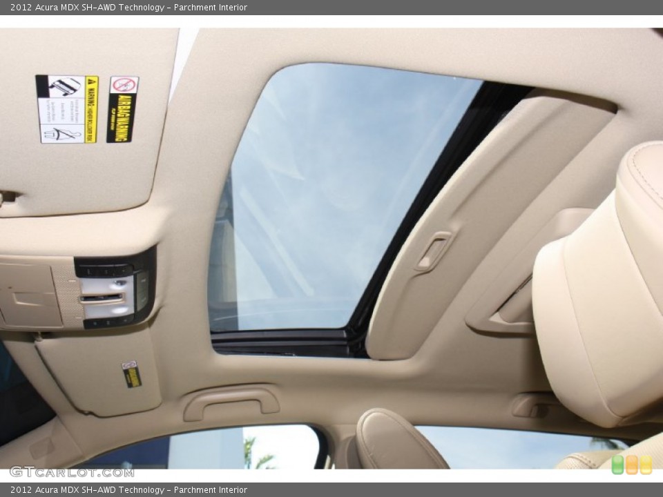 Parchment Interior Sunroof for the 2012 Acura MDX SH-AWD Technology #79384095
