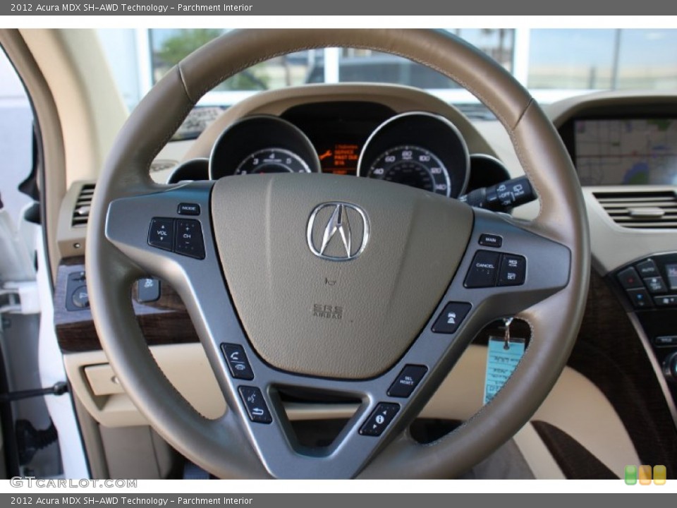 Parchment Interior Steering Wheel for the 2012 Acura MDX SH-AWD Technology #79384150