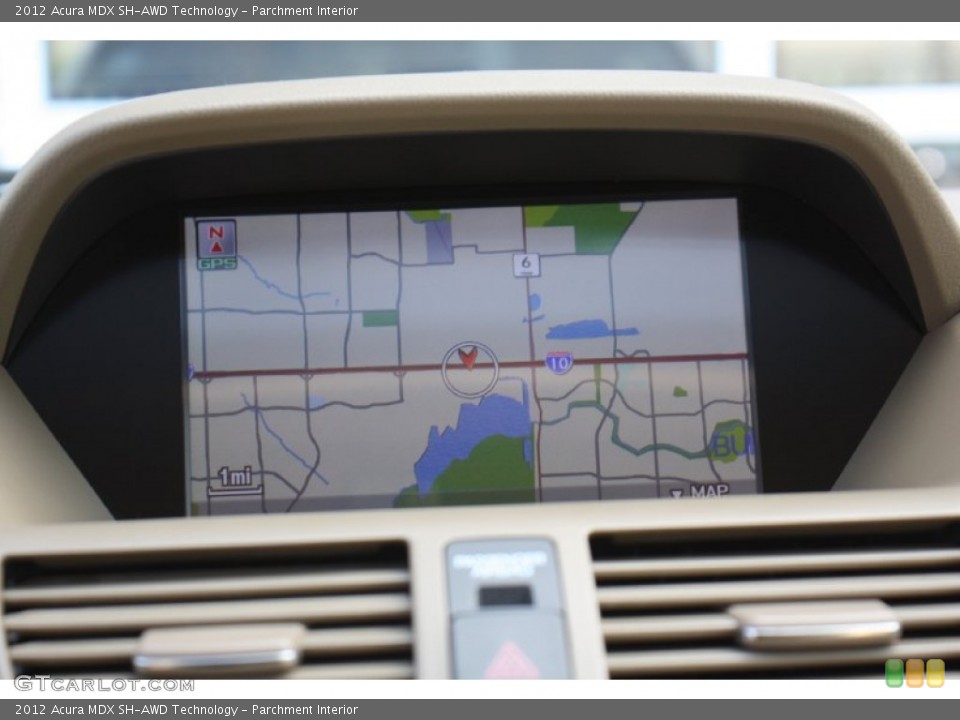 Parchment Interior Navigation for the 2012 Acura MDX SH-AWD Technology #79384255