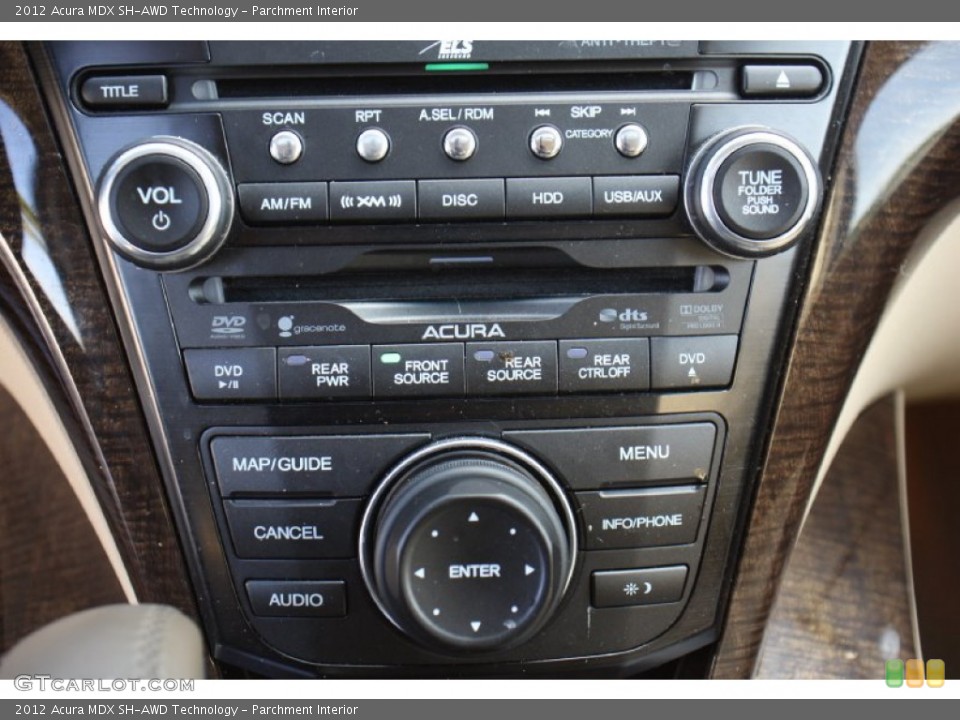 Parchment Interior Controls for the 2012 Acura MDX SH-AWD Technology #79384294