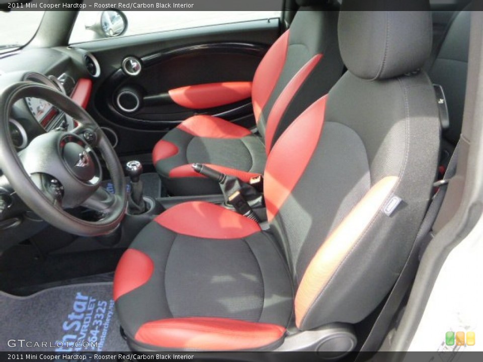 Rooster Red/Carbon Black Interior Photo for the 2011 Mini Cooper Hardtop #79384975