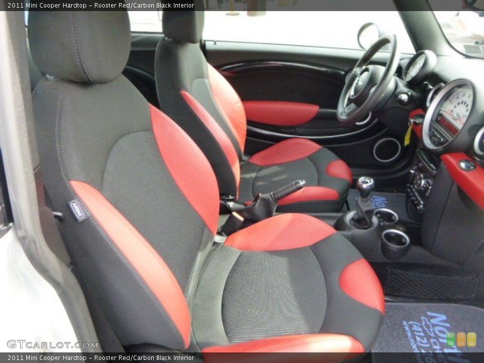 Rooster Red/Carbon Black Interior Front Seat for the 2011 Mini Cooper Hardtop #79385009