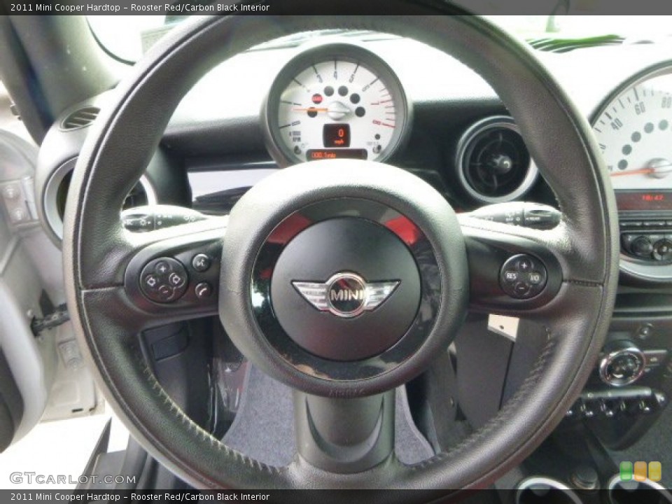 Rooster Red/Carbon Black Interior Steering Wheel for the 2011 Mini Cooper Hardtop #79385086