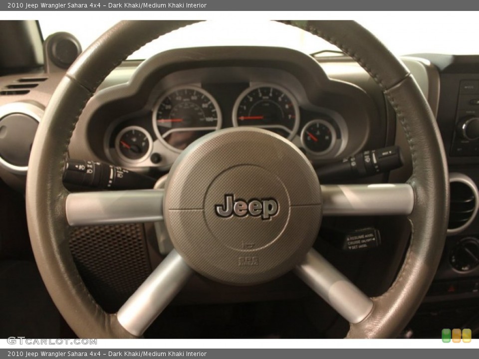 Dark Khaki/Medium Khaki Interior Steering Wheel for the 2010 Jeep Wrangler Sahara 4x4 #79385242