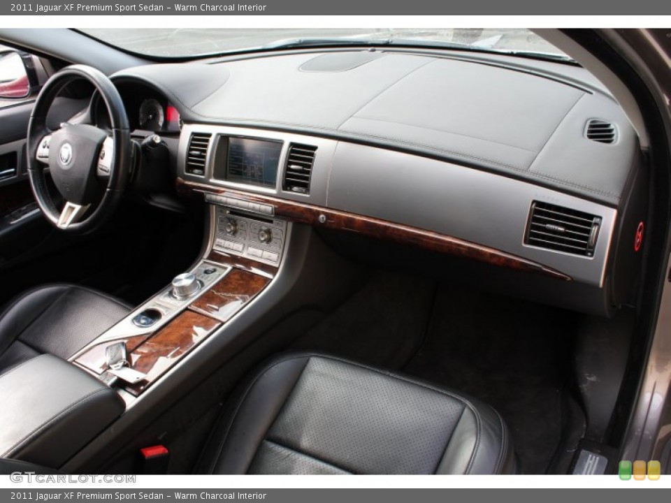Warm Charcoal Interior Dashboard for the 2011 Jaguar XF Premium Sport Sedan #79385392