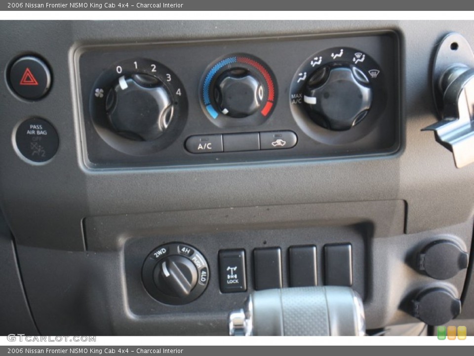 Charcoal Interior Controls for the 2006 Nissan Frontier NISMO King Cab 4x4 #79385561
