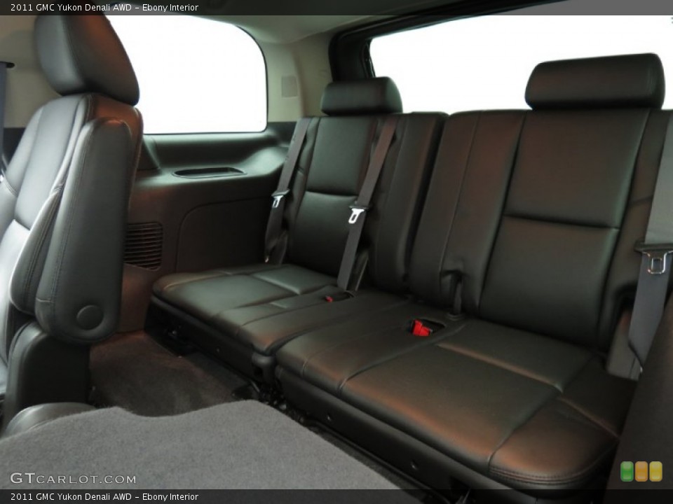 Ebony Interior Rear Seat for the 2011 GMC Yukon Denali AWD #79385632
