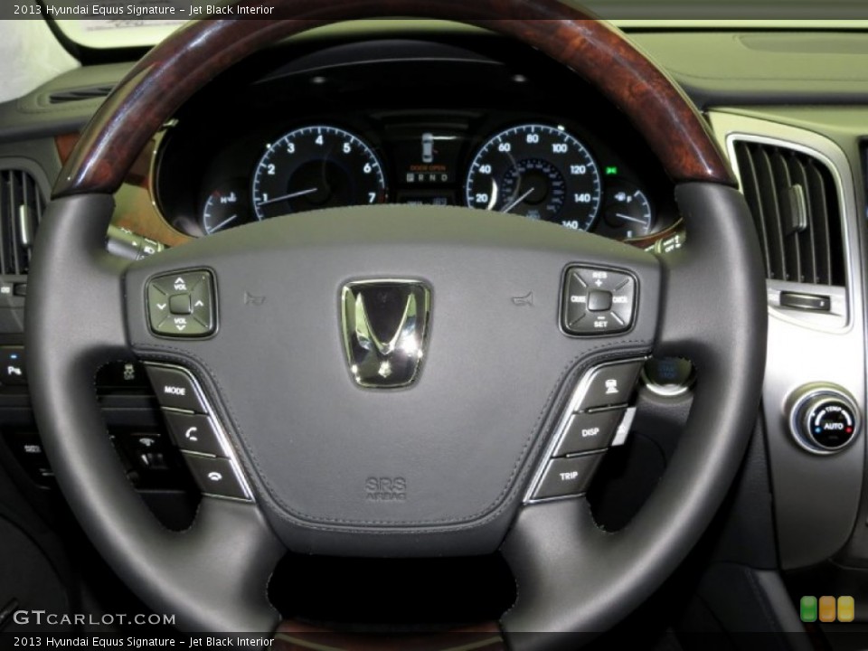 Jet Black Interior Steering Wheel for the 2013 Hyundai Equus Signature #79387366