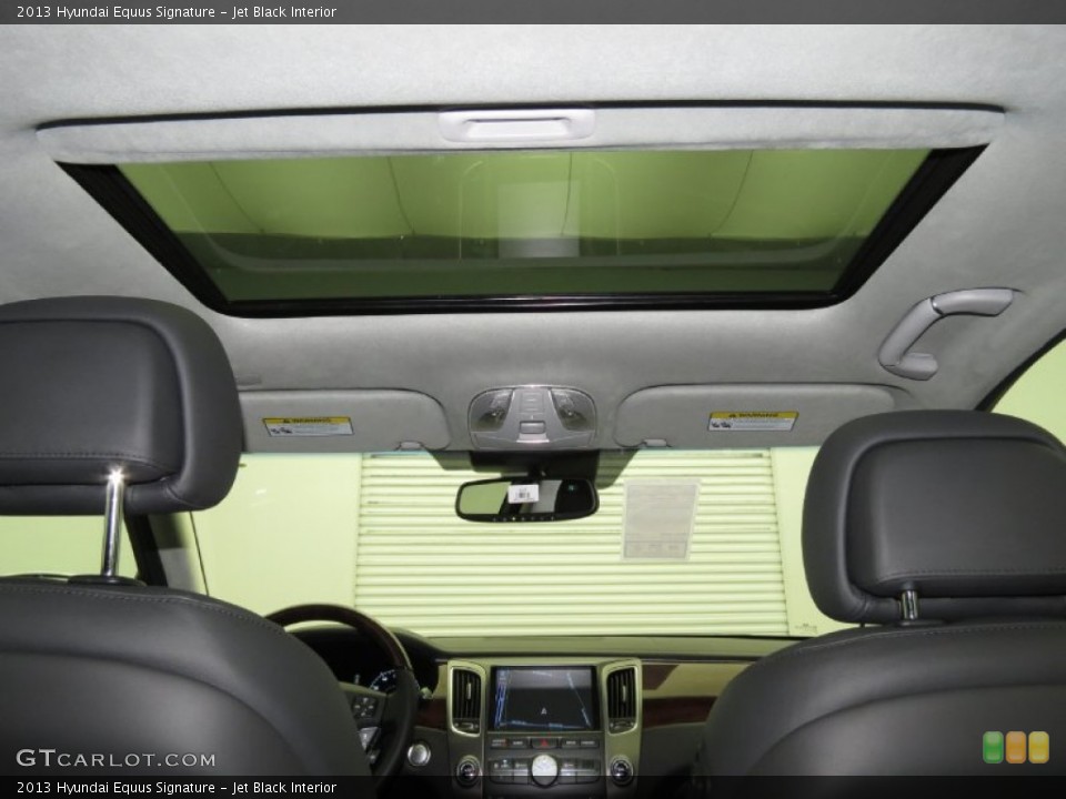 Jet Black Interior Sunroof for the 2013 Hyundai Equus Signature #79387387