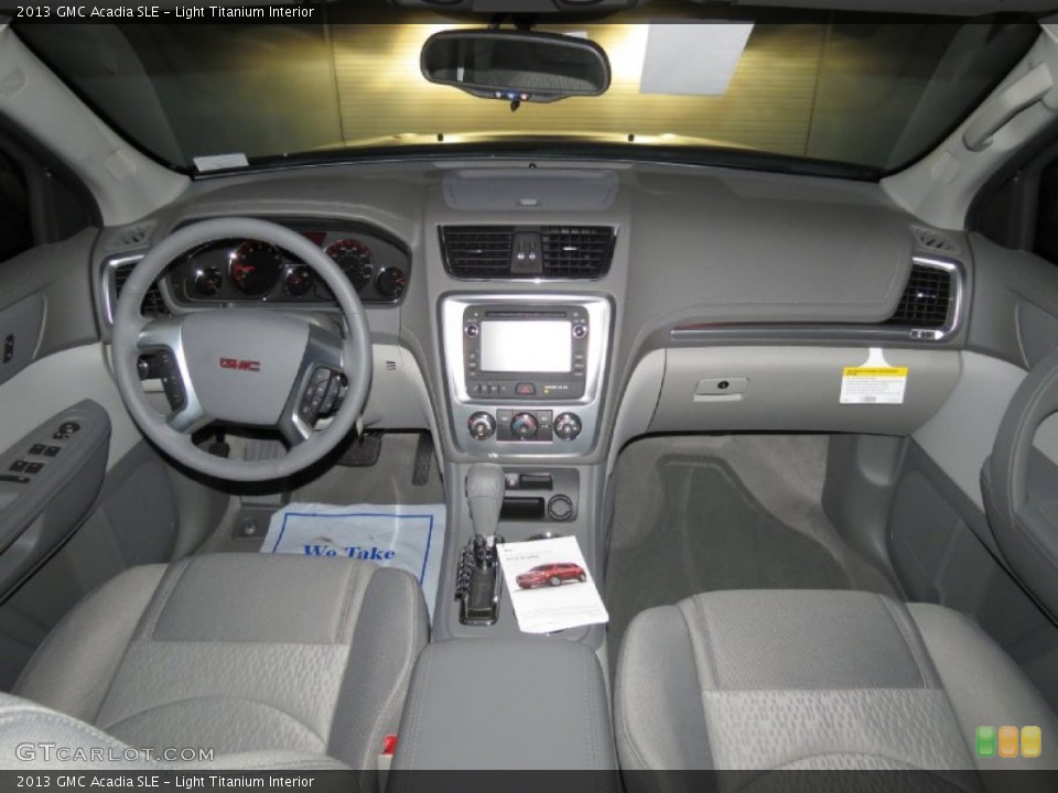 Light Titanium Interior Dashboard for the 2013 GMC Acadia SLE #79387502