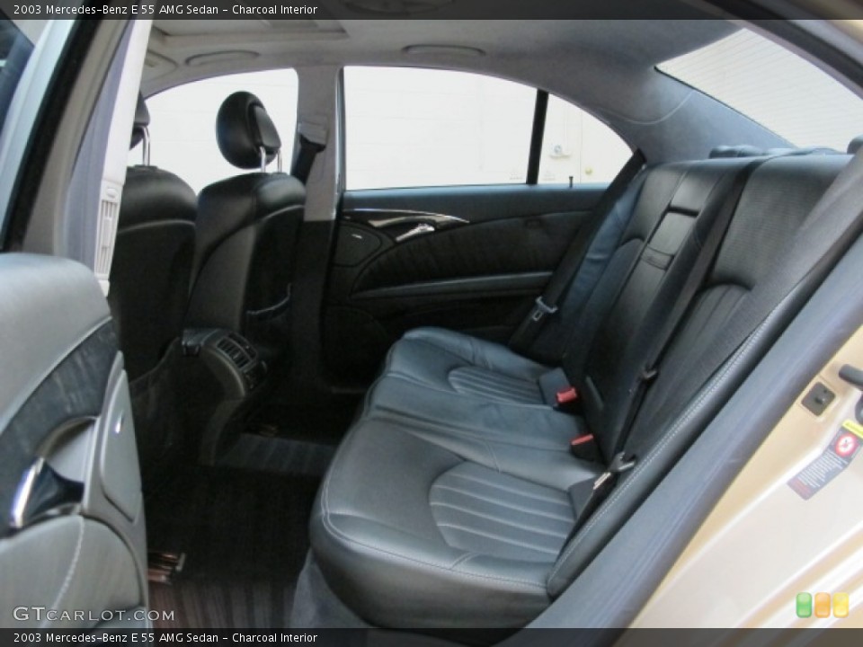 Charcoal Interior Rear Seat for the 2003 Mercedes-Benz E 55 AMG Sedan #79397221