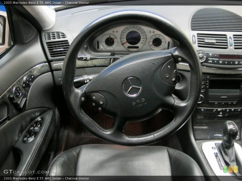 Charcoal Interior Steering Wheel for the 2003 Mercedes-Benz E 55 AMG Sedan #79397362