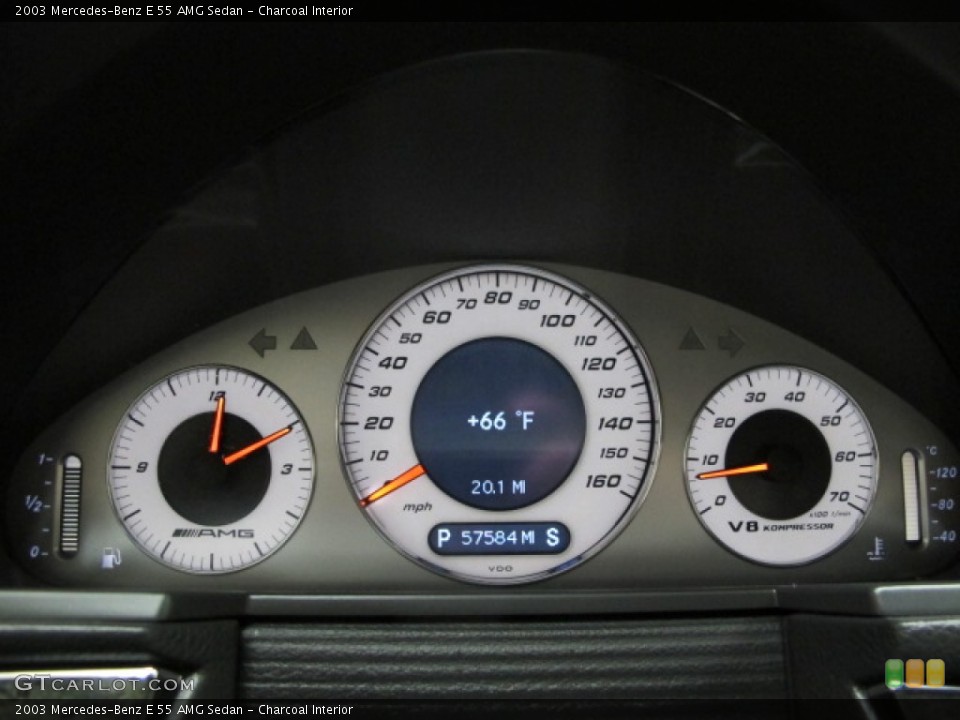 Charcoal Interior Gauges for the 2003 Mercedes-Benz E 55 AMG Sedan #79397392