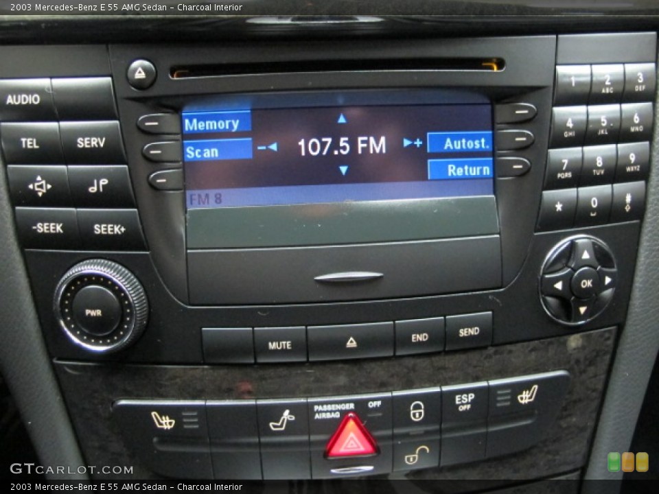 Charcoal Interior Controls for the 2003 Mercedes-Benz E 55 AMG Sedan #79397464