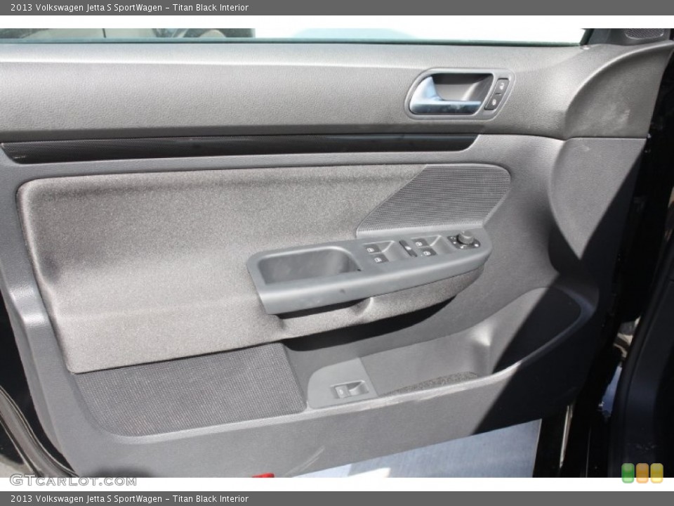 Titan Black Interior Door Panel for the 2013 Volkswagen Jetta S SportWagen #79398134