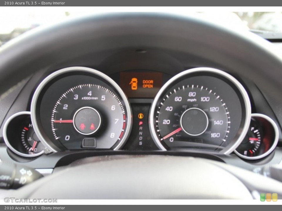 Ebony Interior Gauges for the 2010 Acura TL 3.5 #79405072