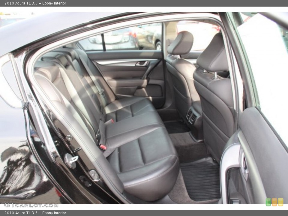Ebony Interior Rear Seat for the 2010 Acura TL 3.5 #79405171