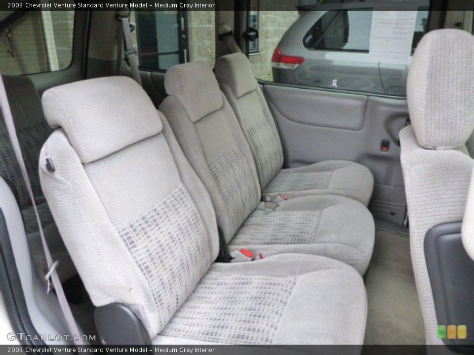 Medium Gray Interior Rear Seat for the 2003 Chevrolet Venture  #79406818