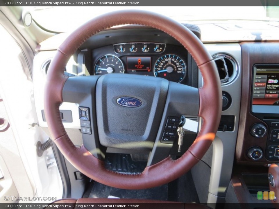 King Ranch Chaparral Leather Interior Steering Wheel for the 2013 Ford F150 King Ranch SuperCrew #79408888