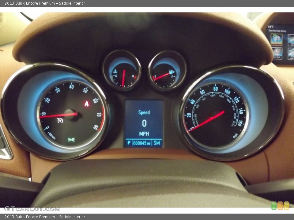 Saddle Interior Gauges for the 2013 Buick Encore Premium #79410516