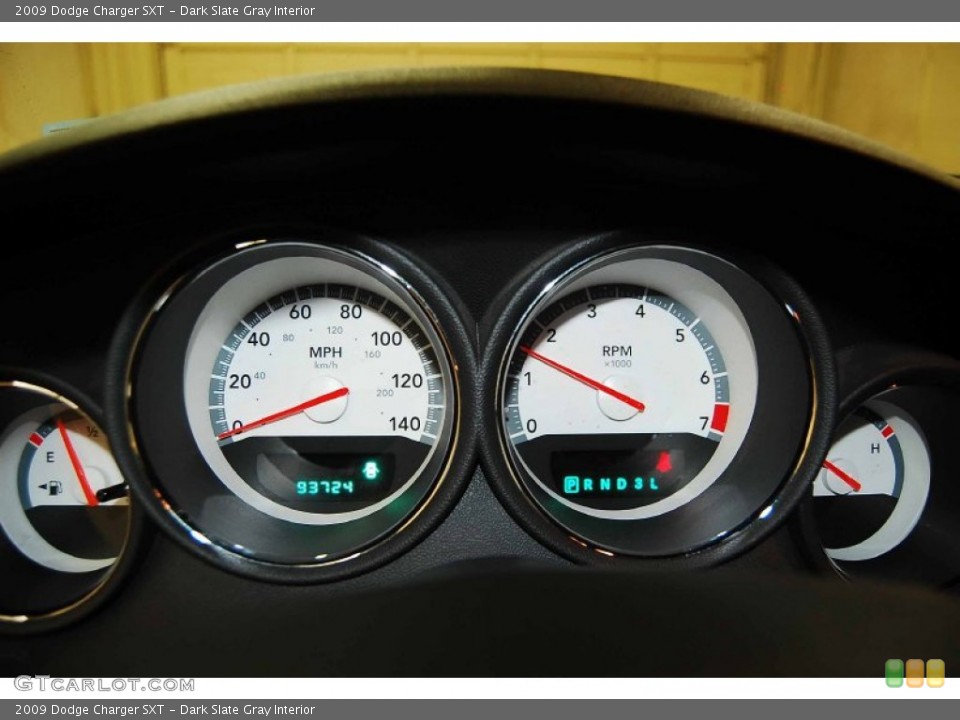 Dark Slate Gray Interior Gauges for the 2009 Dodge Charger SXT #79410755