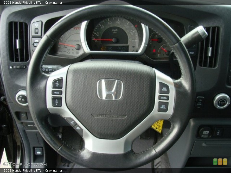 Gray Interior Steering Wheel for the 2008 Honda Ridgeline RTL #79410928