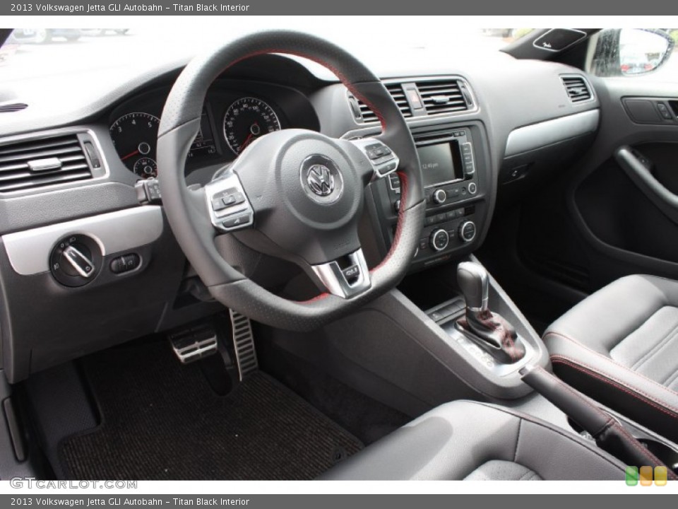 Titan Black Interior Dashboard for the 2013 Volkswagen Jetta GLI Autobahn #79415076