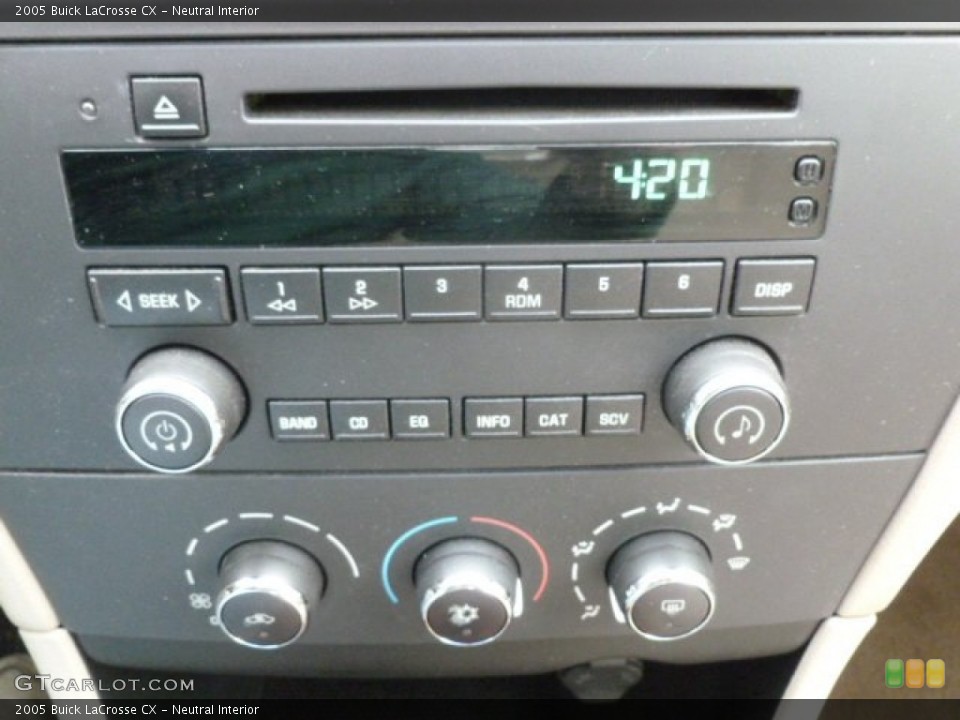 Neutral Interior Controls for the 2005 Buick LaCrosse CX #79415162