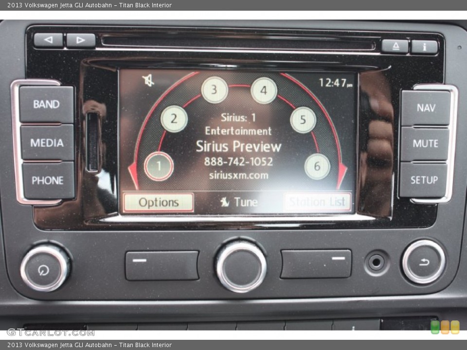 Titan Black Interior Controls for the 2013 Volkswagen Jetta GLI Autobahn #79415204