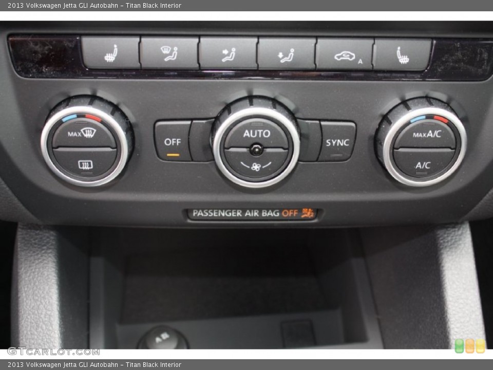 Titan Black Interior Controls for the 2013 Volkswagen Jetta GLI Autobahn #79415276