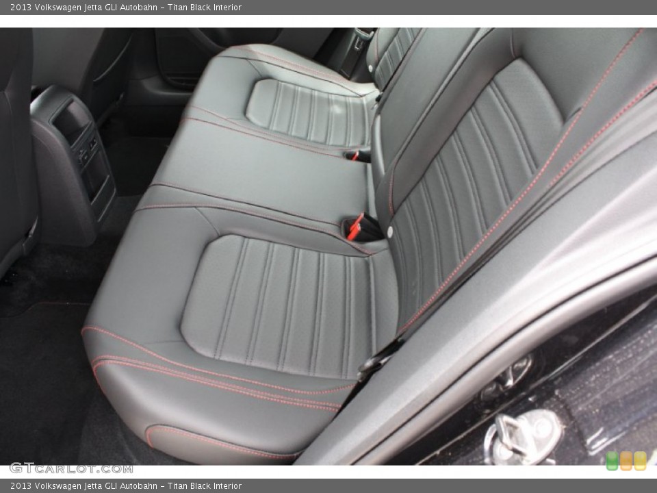 Titan Black Interior Rear Seat for the 2013 Volkswagen Jetta GLI Autobahn #79415507