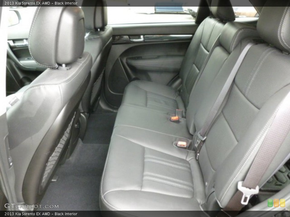 Black Interior Rear Seat for the 2013 Kia Sorento EX AWD #79415769