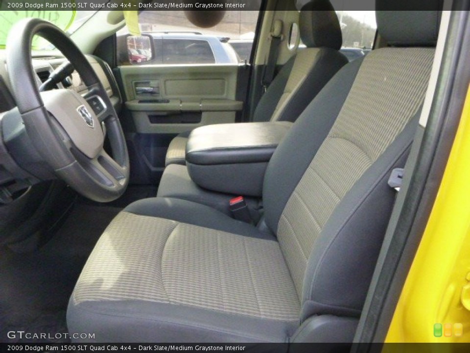 Dark Slate/Medium Graystone Interior Front Seat for the 2009 Dodge Ram 1500 SLT Quad Cab 4x4 #79417073