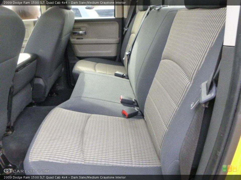 Dark Slate/Medium Graystone Interior Rear Seat for the 2009 Dodge Ram 1500 SLT Quad Cab 4x4 #79417087
