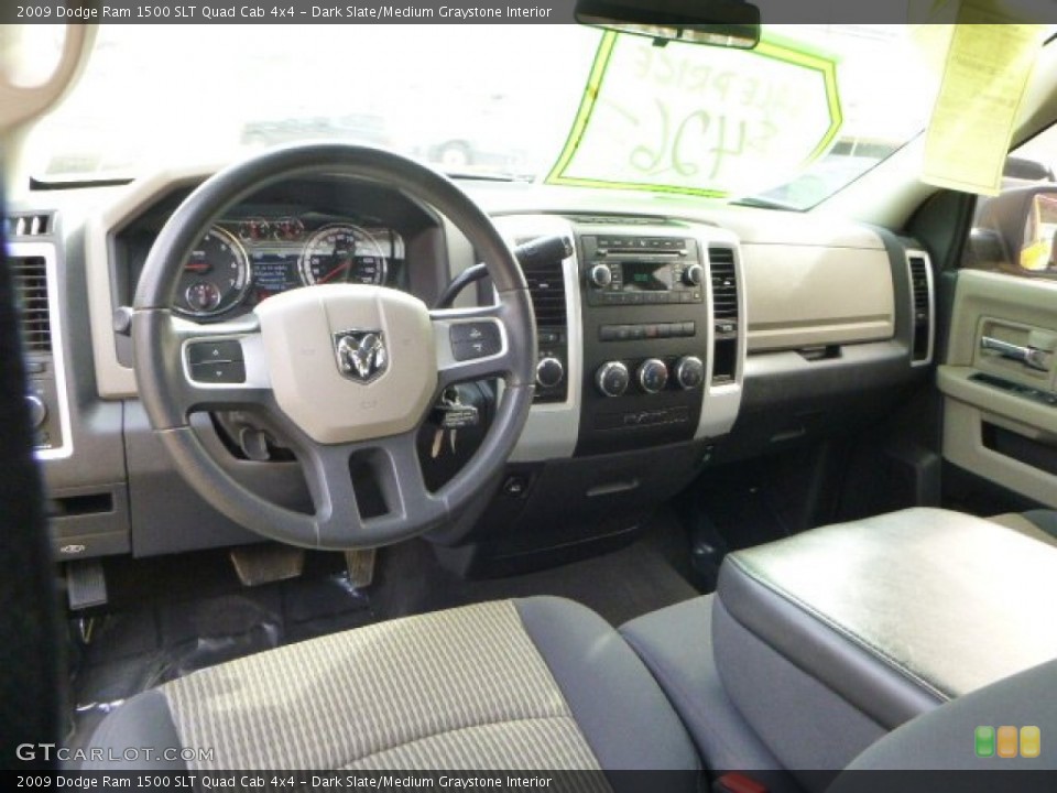 Dark Slate/Medium Graystone Interior Prime Interior for the 2009 Dodge Ram 1500 SLT Quad Cab 4x4 #79417101