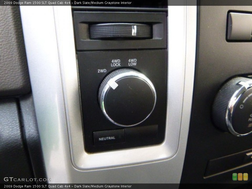 Dark Slate/Medium Graystone Interior Controls for the 2009 Dodge Ram 1500 SLT Quad Cab 4x4 #79417178