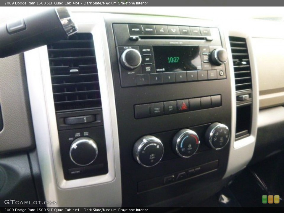 Dark Slate/Medium Graystone Interior Controls for the 2009 Dodge Ram 1500 SLT Quad Cab 4x4 #79417193