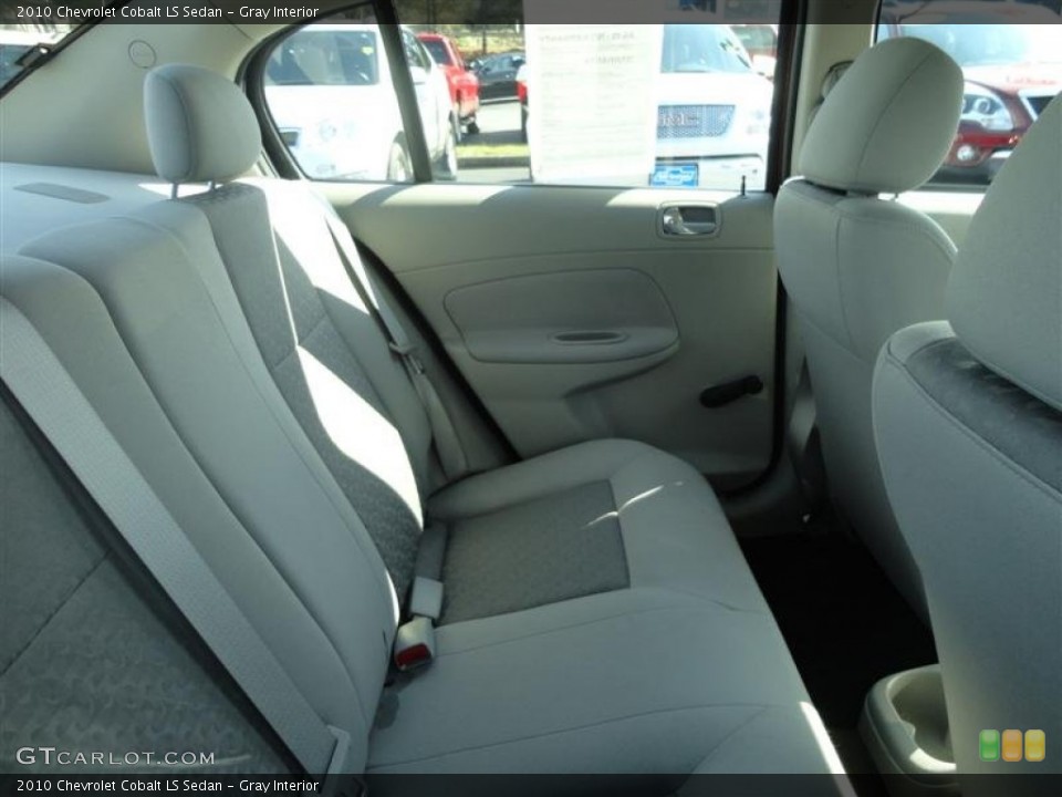Gray Interior Rear Seat for the 2010 Chevrolet Cobalt LS Sedan #79420240