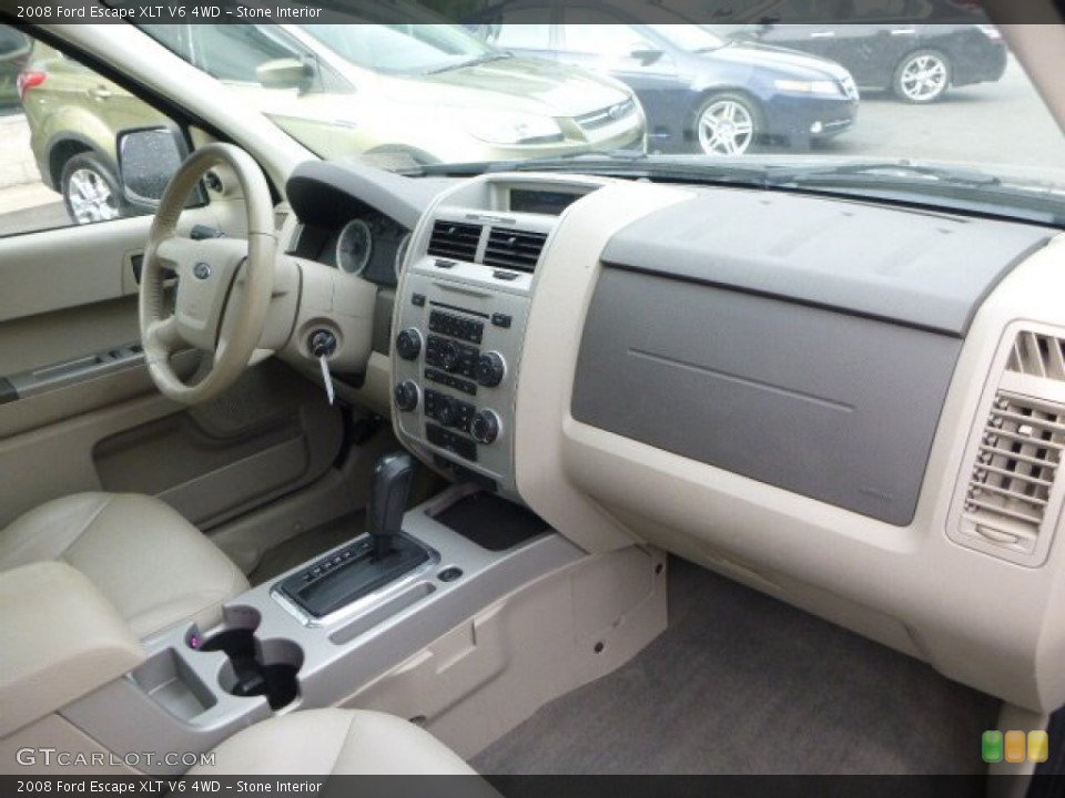 Stone Interior Dashboard for the 2008 Ford Escape XLT V6 4WD #79420289
