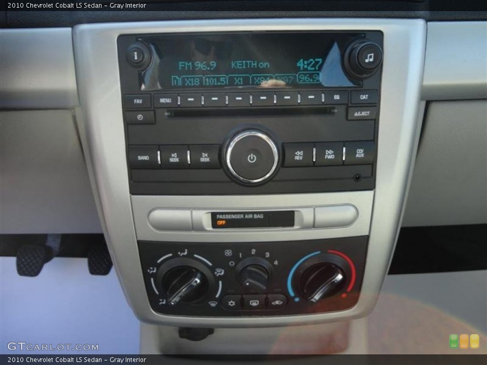 Gray Interior Controls for the 2010 Chevrolet Cobalt LS Sedan #79420295