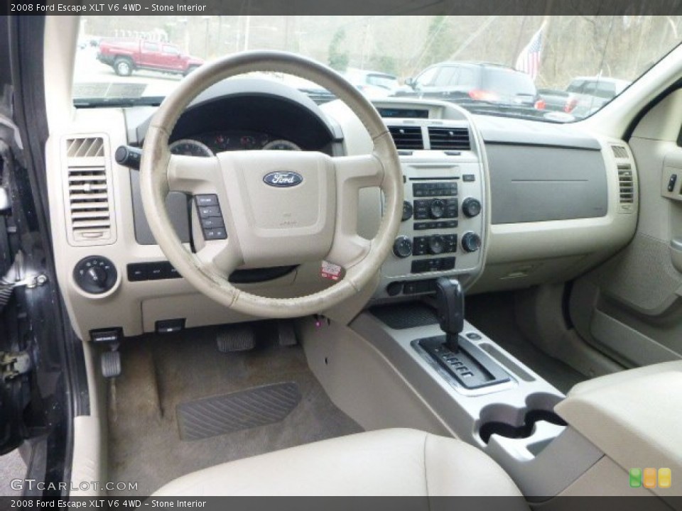 Stone Interior Dashboard for the 2008 Ford Escape XLT V6 4WD #79420364