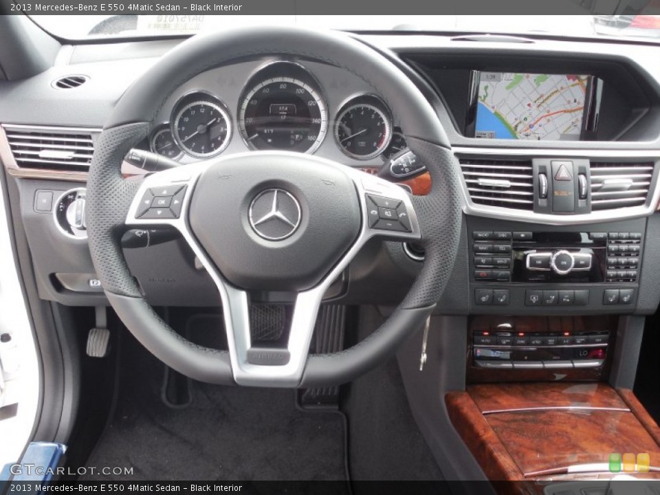 Black Interior Dashboard for the 2013 Mercedes-Benz E 550 4Matic Sedan #79420844